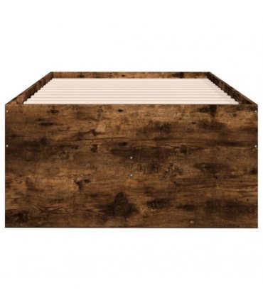 vidaXL Daybed with Drawers without Mattress Smoked Oak 90x200 cm