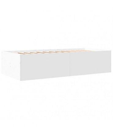 vidaXL Daybed with Drawers without Mattress White 90x190 cm