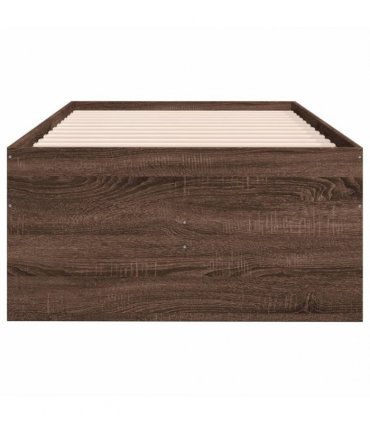 vidaXL Daybed with Drawers without Mattress Brown Oak 75x190 cm