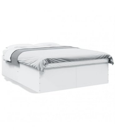 vidaXL Bed Frame without Mattress White 160x200 cm