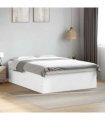 vidaXL Bed Frame without Mattress White 150x200 cm