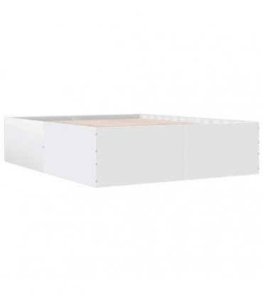 vidaXL Bed Frame without Mattress White 150x200 cm