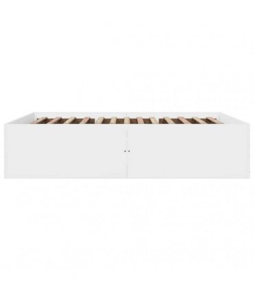 vidaXL Bed Frame without Mattress White 150x200 cm