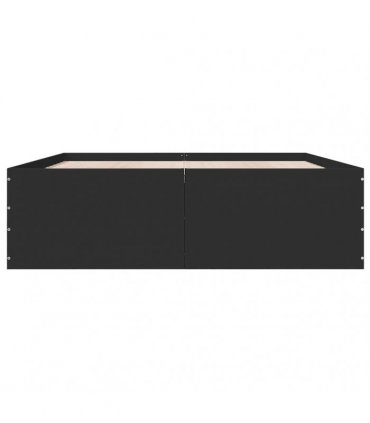 vidaXL Bed Frame without Mattress Black 150x200 cm