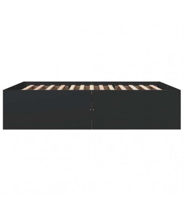 vidaXL Bed Frame without Mattress Black 150x200 cm