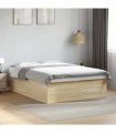 vidaXL Bed Frame without Mattress Sonoma Oak 150x200 cm