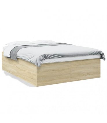 vidaXL Bed Frame without Mattress Sonoma Oak 150x200 cm
