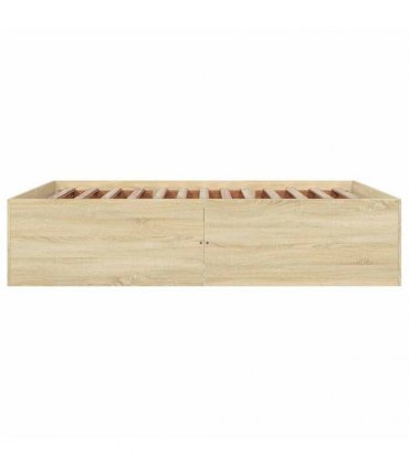 vidaXL Bed Frame without Mattress Sonoma Oak 150x200 cm