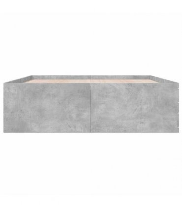 vidaXL Bed Frame without Mattress Concrete Grey 150x200 cm