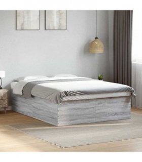 vidaXL Bed Frame without Mattress Grey Sonoma 150x200 cm