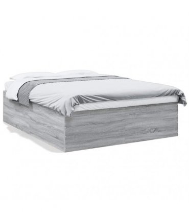 vidaXL Bed Frame without Mattress Grey Sonoma 150x200 cm
