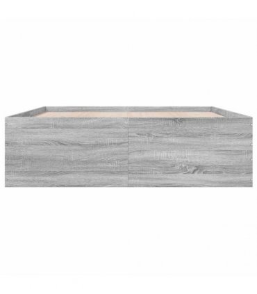 vidaXL Bed Frame without Mattress Grey Sonoma 150x200 cm