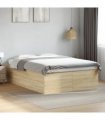vidaXL Bed Frame without Mattress Sonoma Oak 140x200 cm