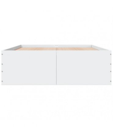 vidaXL Bed Frame without Mattress White 120x200 cm