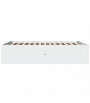 vidaXL Bed Frame without Mattress White 120x200 cm