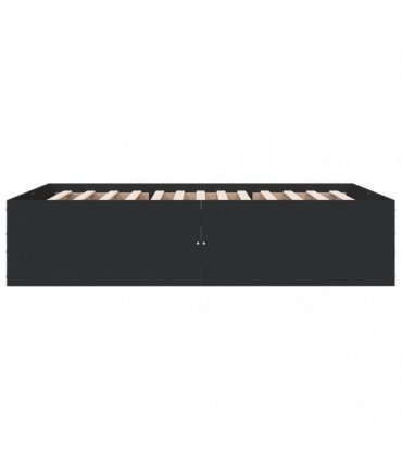vidaXL Bed Frame without Mattress Black 120x200 cm