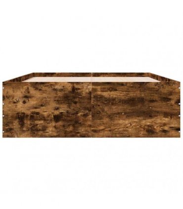 vidaXL Bed Frame without Mattress Smoked Oak 120x200 cm