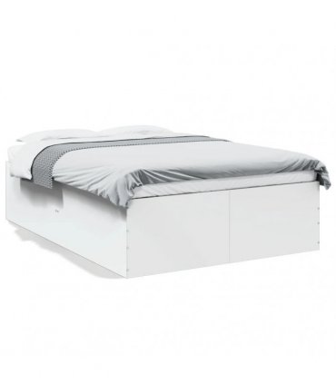 vidaXL Bed Frame without Mattress White 135x190 cm