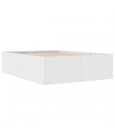 vidaXL Bed Frame without Mattress White 135x190 cm