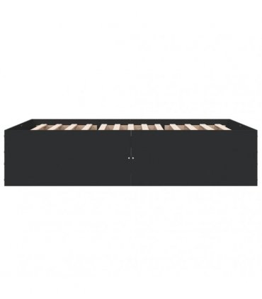 vidaXL Bed Frame without Mattress Black 135x190 cm