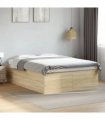 vidaXL Bed Frame without Mattress Sonoma Oak 135x190 cm