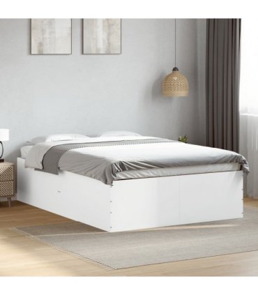 vidaXL Bed Frame without Mattress White 120x190 cm