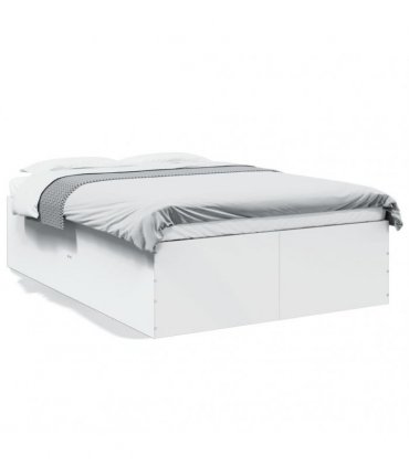 vidaXL Bed Frame without Mattress White 120x190 cm