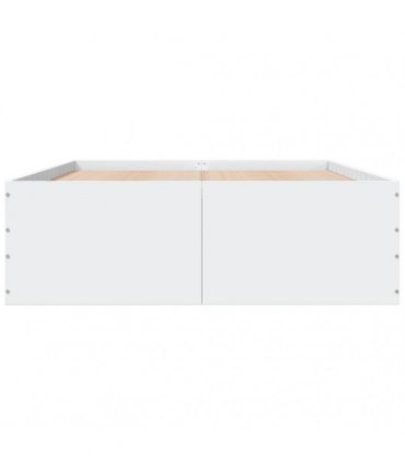 vidaXL Bed Frame without Mattress White 120x190 cm
