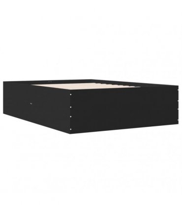vidaXL Bed Frame without Mattress Black 120x190 cm