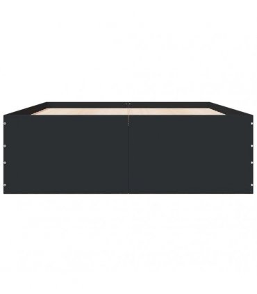 vidaXL Bed Frame without Mattress Black 120x190 cm