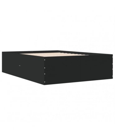 vidaXL Bed Frame without Mattress Black 120x190 cm