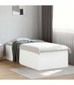 vidaXL Bed Frame without Mattress White 100x200 cm