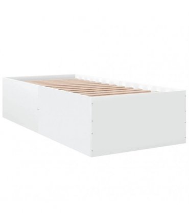vidaXL Bed Frame without Mattress White 100x200 cm