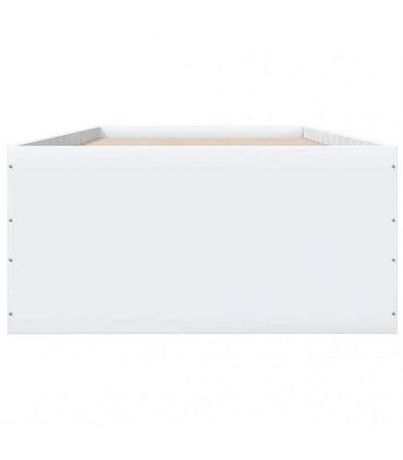 vidaXL Bed Frame without Mattress White 100x200 cm