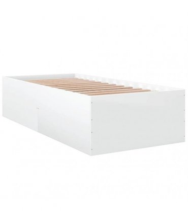 vidaXL Bed Frame without Mattress White 100x200 cm
