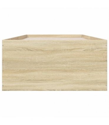 vidaXL Bed Frame without Mattress Sonoma Oak 100x200 cm