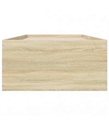 vidaXL Bed Frame without Mattress Sonoma Oak 90x200 cm