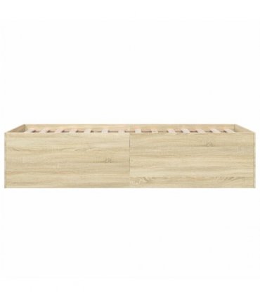 vidaXL Bed Frame without Mattress Sonoma Oak 90x200 cm