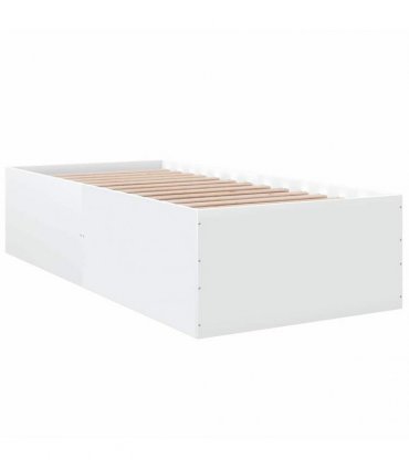 vidaXL Bed Frame without Mattress White 90x190 cm Single