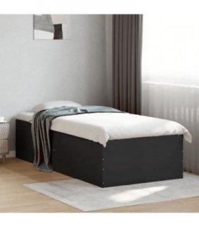 vidaXL Bed Frame without Mattress Black 90x190 cm Single