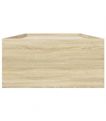 vidaXL Bed Frame without Mattress Sonoma Oak 90x190 cm Single