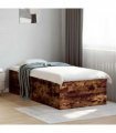 vidaXL Bed Frame without Mattress Smoked Oak 90x190 cm