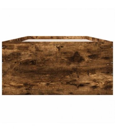 vidaXL Bed Frame without Mattress Smoked Oak 90x190 cm