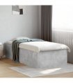 vidaXL Bed Frame without Mattress Concrete Grey 75x190 cm