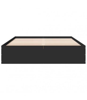 vidaXL Bed Frame without Mattress Black 150x200 cm