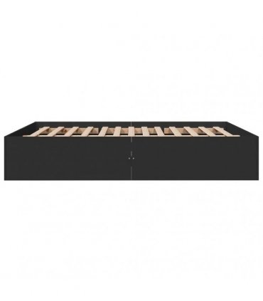 vidaXL Bed Frame without Mattress Black 150x200 cm