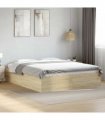 vidaXL Bed Frame without Mattress Sonoma Oak 150x200 cm