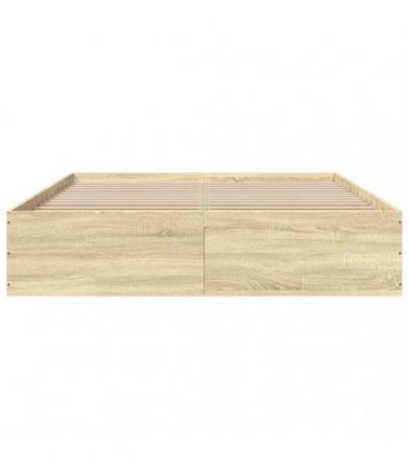 vidaXL Bed Frame without Mattress Sonoma Oak 150x200 cm