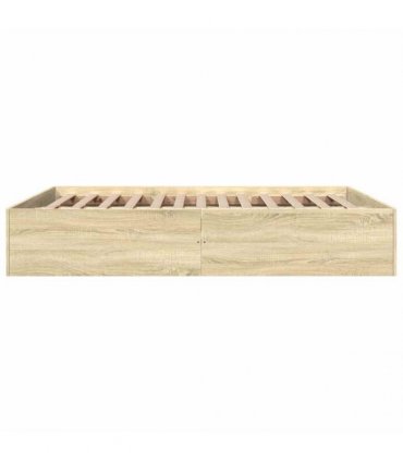 vidaXL Bed Frame without Mattress Sonoma Oak 150x200 cm