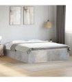 vidaXL Bed Frame without Mattress Concrete Grey 150x200 cm